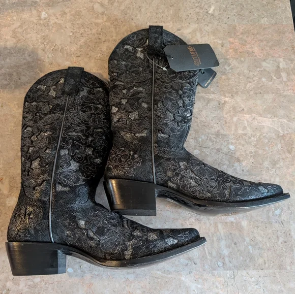 Shyanne Bittersweet Western Boots -Snip Toe - Genuine Leather Women's Size 7.5 - Picture 11 of 14